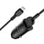 Автомобільний зарядний пристрій Hoco Z39 QC3.0 Black 2 USB+ USB Cable Lightning - мініатюра 4