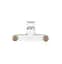Змішувач для ванни Plamix CEZAR-009 EURO SET White, зі шлангом, лійкою та кронштейном (PM0692) - мініатюра 5