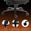Геймерское кресло GamePro GC775B Fabric Black [148905] - миниатюра 16