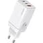 Мережевий зарядний пристрій Usams US-CC180 65W White (CC180TC02) [139635] - мініатюра 1