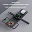 Зарядка Qi 3in1 Foldable Magnetic Wireless Charger XYJ X8 для Phone, Apple Watch, AirPods - миниатюра 6
