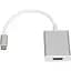 Кабель Atcom HDMI - USB Type-C (F/M), 0.1 м, White (13888) - миниатюра 1