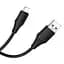 Дата кабель Hoco X124 Bien silicone USB to Lightning 2.4A (1m) Black - миниатюра 3