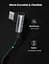 Кабель Ugreen US335 Angled USB Type-C to Angled USB Type-C 100W 5A Cable Aluminium Shell with Braided 2 м Black (70698) - мініатюра 4