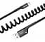 Кабель Baseus Fish Eye Spring Cable USB to Lightning 2A 1m CALSR-01 Black - миниатюра 4