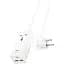Мережевий подовжувач Hoco AC9A Talent PD30W (1C2A with 1 socket) Desktop Charger White - мініатюра 4