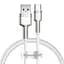 Кабель Baseus Cafule Series Metal Cable USB to Type-C 66W 1m CAKF000102 White - мініатюра 1
