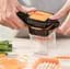 Зручна овочерізка Nicer Dicer Quick 5 в 1 універсальна кухонна терка з гострими лезами та контейнером - мініатюра 3