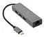 Мережевий адаптер USB Cablexpert A-CMU3-LAN-01, с USB-С на Gigabit Ethernet, 3 Ports USB 3.1 Gen1 (5 Gbps), 1000 Mbps, метал, сірий - мініатюра 1