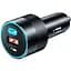 Зарядний пристрій Choetech car 2хUSB-C+USB-A 130W QC3.0/PD/PPS black (TC0011-BK) - мініатюра 1