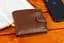 Стильне шкіряне чоловіче портмоне ST Leather В103 коричневе 9,5 см - мініатюра 9