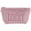 Косметичка Lukky бузкова плюшева з логотипом (T21390) - мініатюра 2