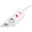 Сетевой фильтр-удлинитель 2E SP515M2-USB-WH 5хSchuko, 3xUSB, 2 м, 5розеток, 16A, 3.68 кВт - миниатюра 3