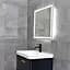 Дзеркало Dusel DE-M0061S1 Silver 75x100 см з годинником, Сірий - мініатюра 9