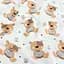 Пеленки фланелевые Cosas Teddy Bear CS2 80х100 см, бежевые - миниатюра 3