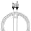 Кабель Baseus CoolPlay Series Fast Charging Cable USB to Lightning 2.4A 1m CAKW000402 White - миниатюра 1