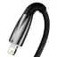 Кабель Baseus Glimmer Series Fast Charging USB-A to Lightning 2m Black (CADH000301) - миниатюра 3