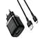 Зарядное устройство для Borofone BA36A USB QC 18W черный + кабель USB to MicroUSB - миниатюра 3