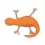 Игрушка Pet Fashion Саламандра для собак и кошек 17х22 см - миниатюра 3