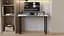 Стол письменный Кнап 2 Ferrum-decor 750x1400x700 Черный металл ДСП Белый 16 мм (FRD-106426) - миниатюра 3
