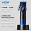 Машинка для стрижки VGR V-001 Blue (10 насадок) 4600 mAh LED дисплей - мініатюра 4