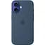 Чохол Silicone Case with MagSafe для Apple iPhone 16 Denim AAA [116600] - мініатюра 1
