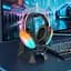Наушники накладные Hoco W109 Plus игровые с LED подсветкой USB черный - миниатюра 2