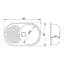 Кухонная мойка Lidz 780x500/200 COL-06 (LIDZCOL06780500200), Бежевый - миниатюра 2