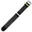 Двойной ремешок с перфорацией Primo для часов Samsung Galaxy Watch 3 41 мм (SM-R850) Black Green - миниатюра 2