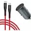 Автомобильное зарядное устройство Intaleo CCGQPD120T + USB-C/USB-C Cable Gray - миниатюра 1