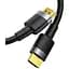 Кабель Baseus Cafule 4K HDMI 2.0 1m Black (CADKLF-E01) [67201] - мініатюра 3