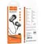 Наушники металлические Hoco M108 Spring metal universal earphones with mic черные - миниатюра 4