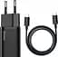 Мережевий зарядний пристрій Baseus Super Si 1Type-C + Cable Type-C to Type-C 1m 25W TZCCSUP-L01 Black - мініатюра 1