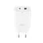 Сетевое зарядное устройство для XO L130 (EU) PD30W/QC18W (1USB-C+1USB-A) Fast charging Charger Белый - миниатюра 1