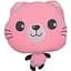 Детская мягкая игрушка Кошечка Bambi L1128(Pink) с пледом 40 см - миниатюра 1