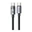 Кабель McDodo 100W USB-C to USB-C Transparent Cable with Charging Light 1.2 м CA-5580 чорний - мініатюра 1