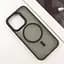 TPU+PC чохол Blueo Skin Friendly Frosted with MagSafe для Apple iPhone 14 Pro (6.1) Чорний / Black - мініатюра 5