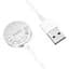 Зарядка магнитный кабель HOCO CW39 Wireless charger USB для iWatch 1 - 7 / SE белая - миниатюра 5