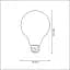 Светодиодная лампочка FILAMENT VINTAGE G95 E27/4W/230V 4000K - миниатюра 2