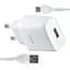 Сетевое зарядное устройство Hoco C72A Glorious single port charger set ( Type-C ) ( EU ) Белый - миниатюра 1