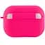 Силіконовий футляр з мікрофіброю для навушників Airpods Pro Рожевий / Barbie pink - мініатюра 3