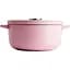 Каструля KitchenAid Cast Iron чавунна з кришкою 26 см 5.2 л суха троянда (CC007431-001) - мініатюра 2