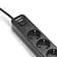 Сетевой удлинитель Videx Oncord с кнопкой с/з 3п 3 м 3x1.5 мм black (VF-PD33G-B) - миниатюра 5