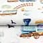 Дитяча постільна білизна в ліжечко TRAINS CS2, м'ята (TrainsAirplanesMint_68Sky_140) - мініатюра 8