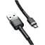 Дата кабель USB 2.0 AM to Micro 5P 1.0m 2.4A grey-black Baseus (CAMKLF-BG1) - миниатюра 1
