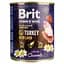 Беззерновий вологий корм для цуценят і молодих собак Brit Premium by Nature з індичкою та індичою печінкою 800 г - мініатюра 1