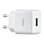 Мережевий зарядний пристрій Hoco C106A Leisure single port charger ( EU ) Білий - мініатюра 1
