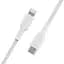 Кабель Belkin USB-C > Lightning заряджання/синхронізації 2м, 30Вт, Type-C, плетений, білий teh0013729 - мініатюра 4