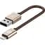Кабель USB-A to Lightning Lab.C Leather Cable AL Champagne Gold 0.15 м (LABC-510-GD) - миниатюра 1