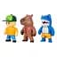 Набор коллекционных фигурок Stumble Guys Мегалодон, Мистер Стамбл, Капибара 3 шт. х 6 см (SG2020-1) - миниатюра 1